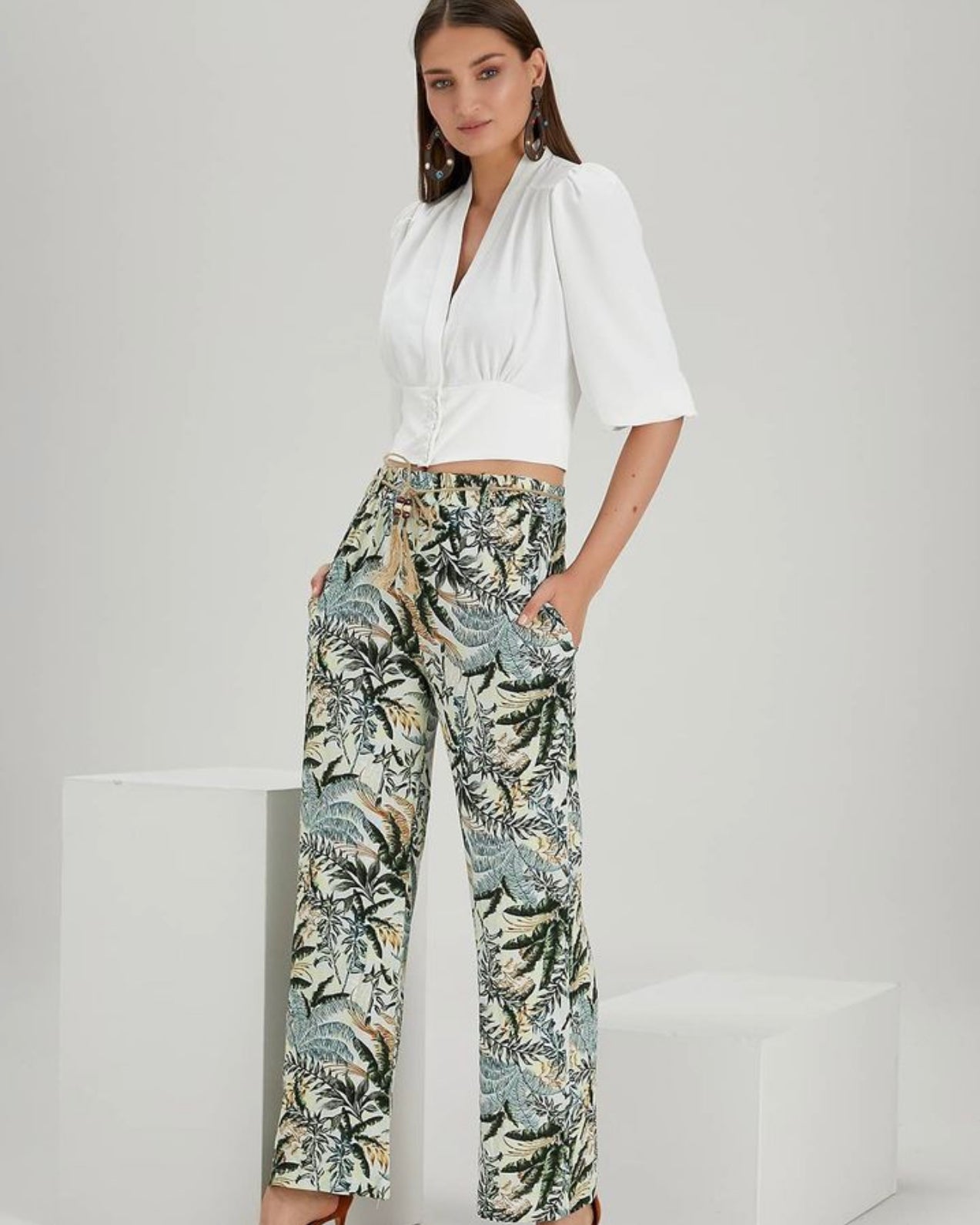 Gemustertes Kimono - Set