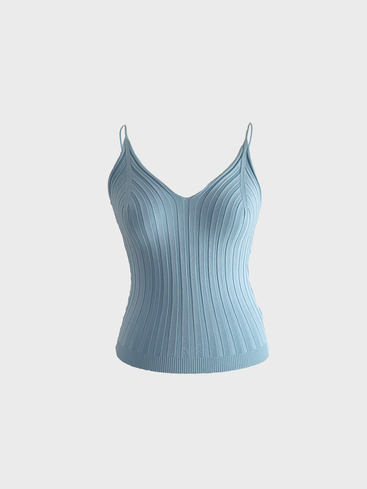 Rippstrick mit V-Ausschnitt