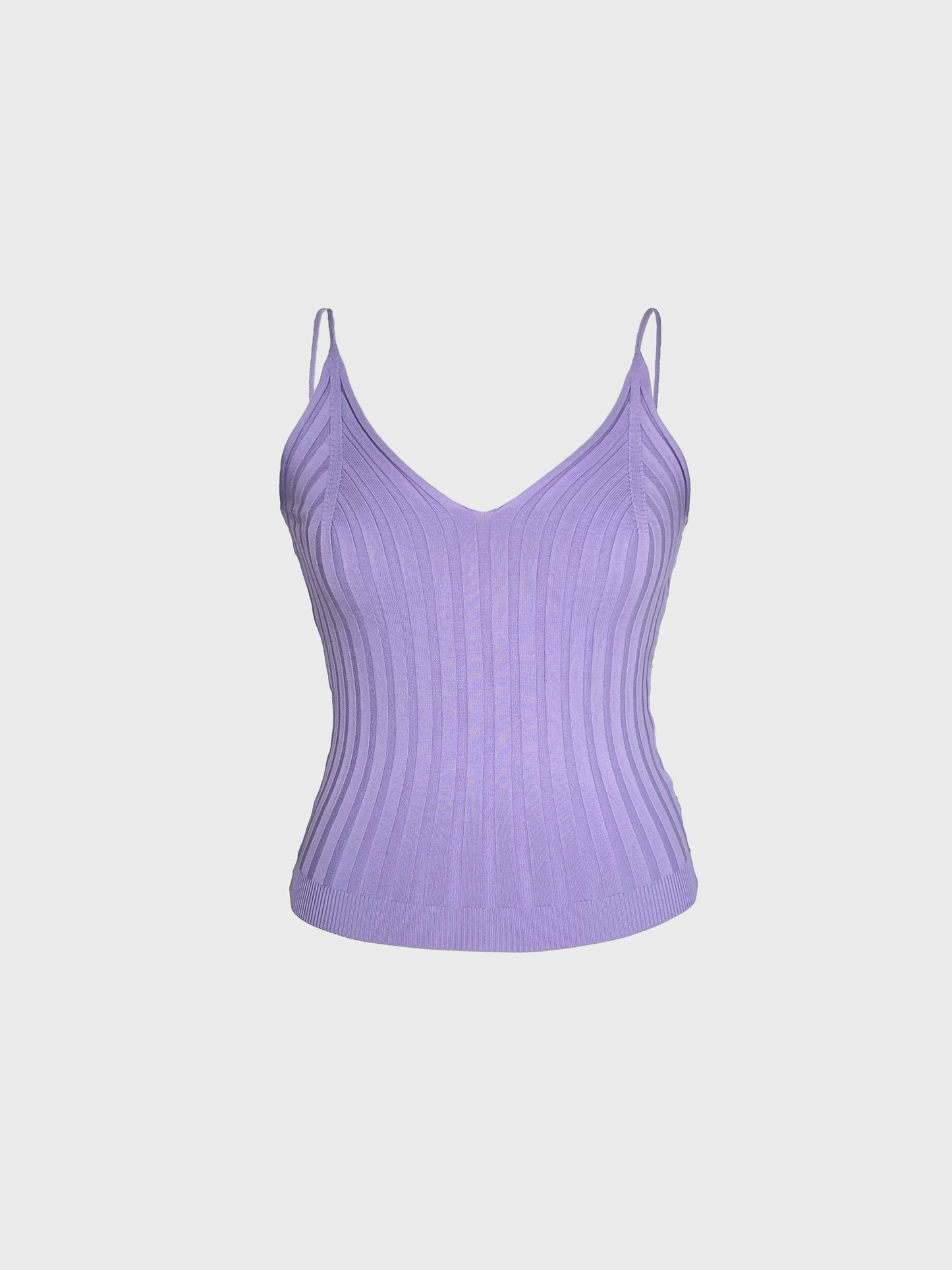 Rippstrick mit V-Ausschnitt