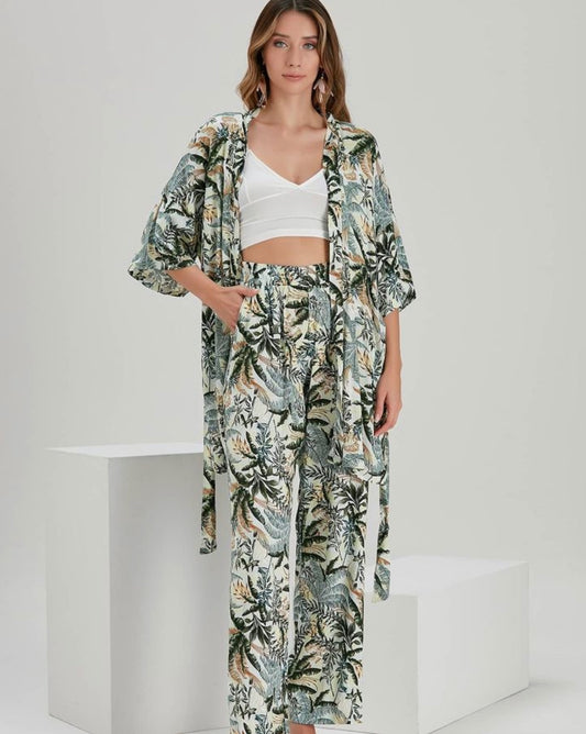 Gemustertes Kimono - Set