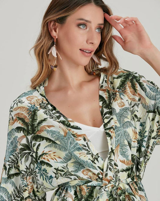 Gemustertes Kimono - Set