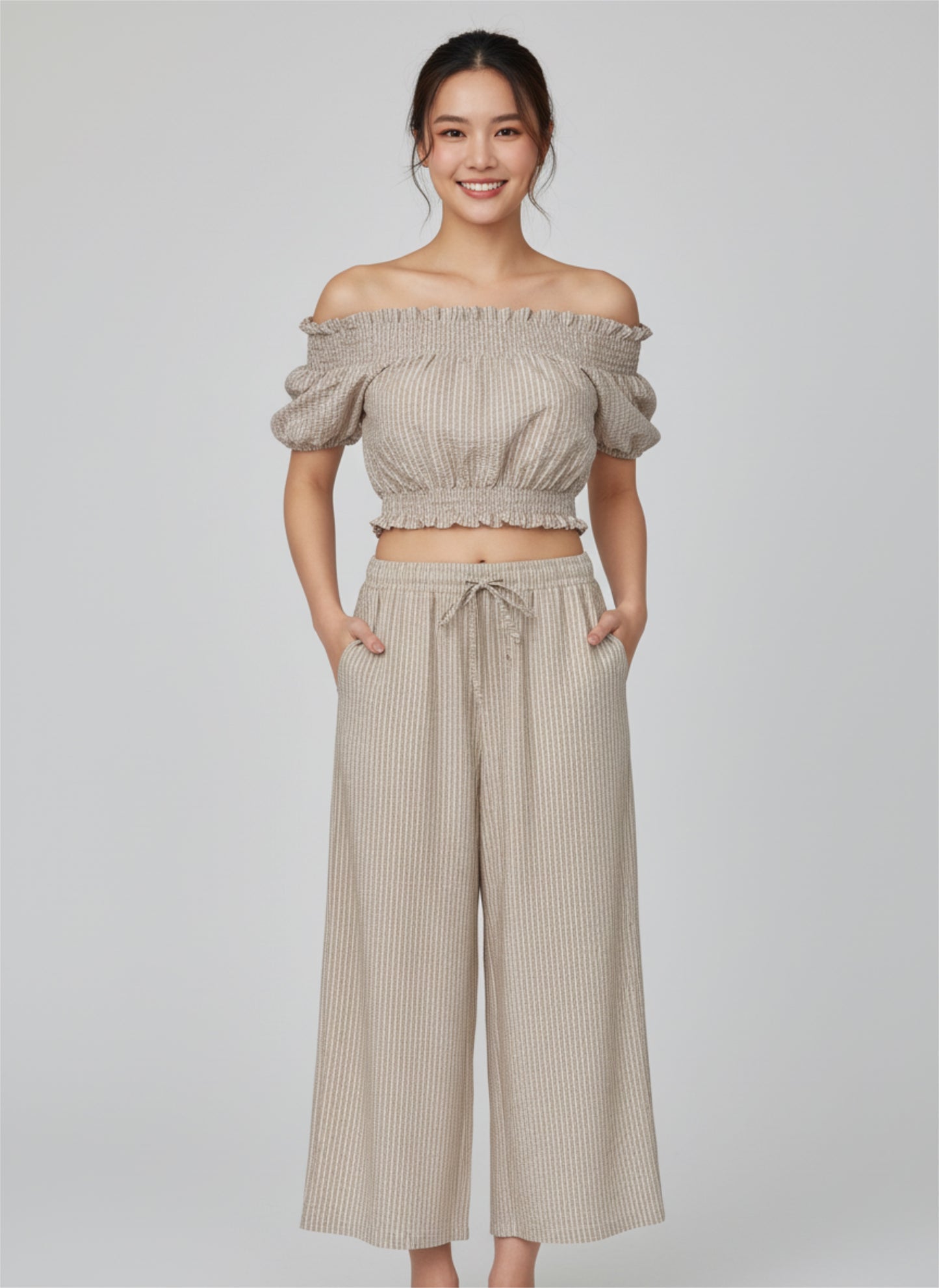 Zweiteiler mit Längststreifen