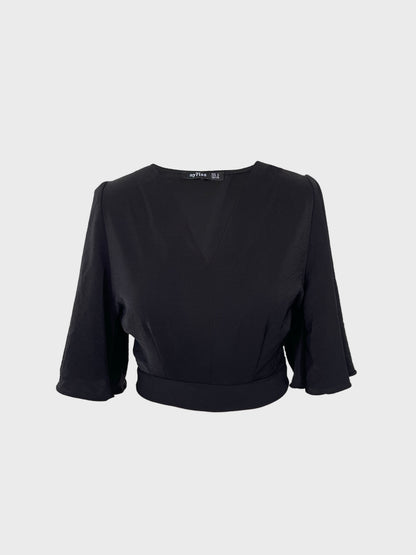 Bluse in Satin Optik
