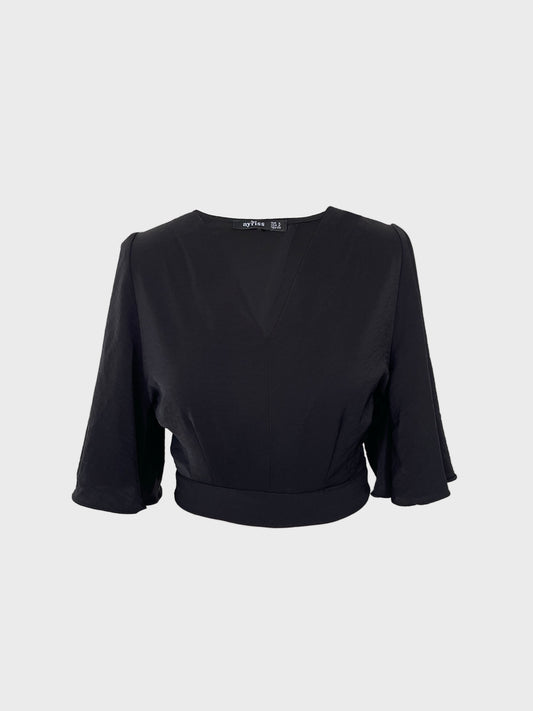 Bluse in Satin Optik