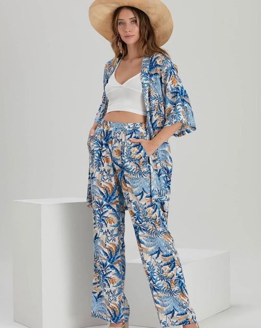 Gemustertes Kimono - Set