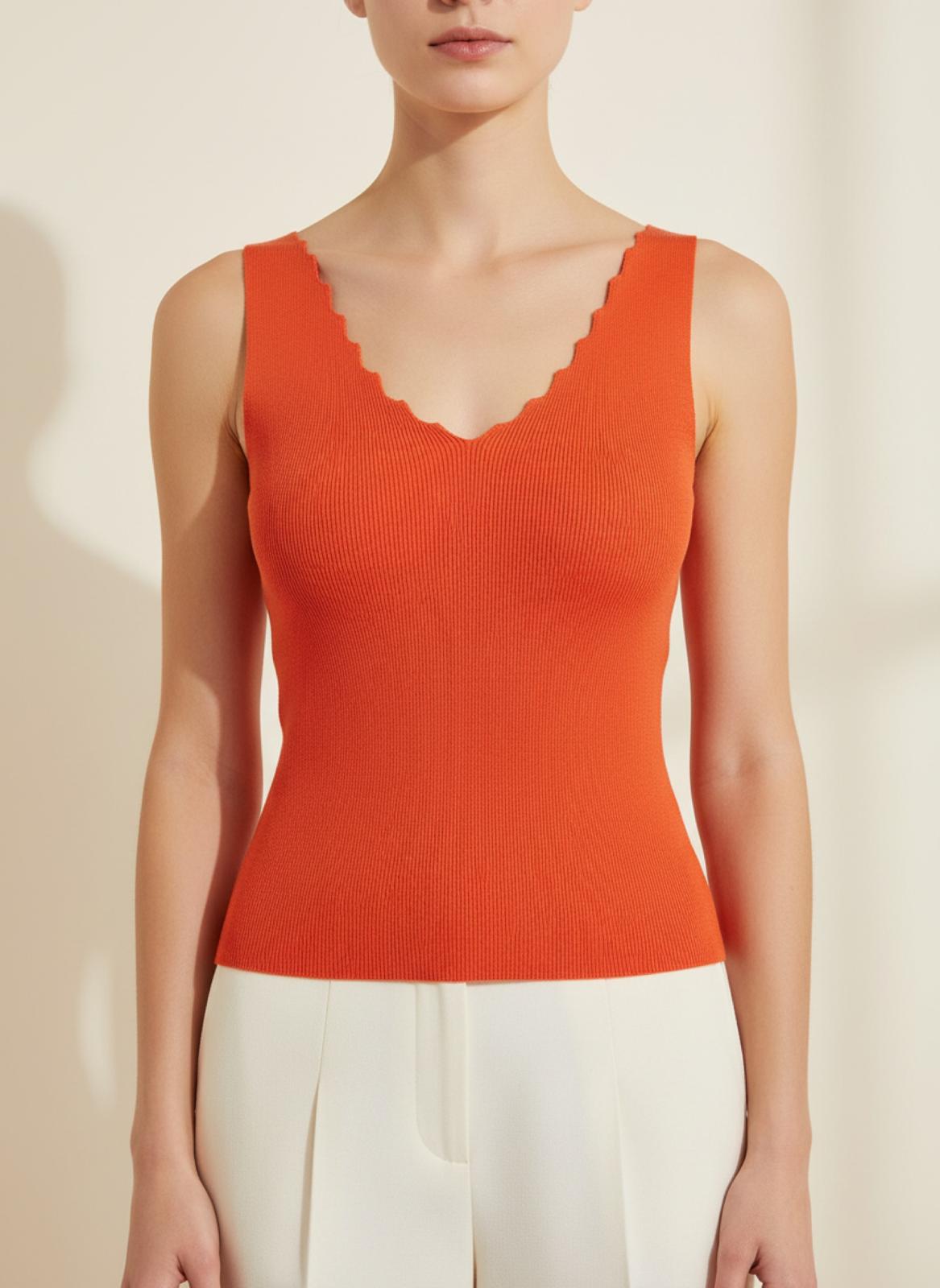 Stricktop V-Ausschnitt