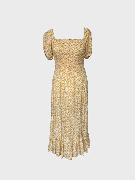 Gemustertes Midi Kleid