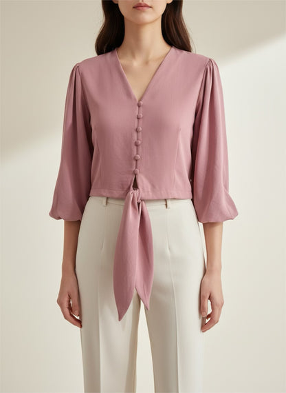 Bluse mit Balonärmel