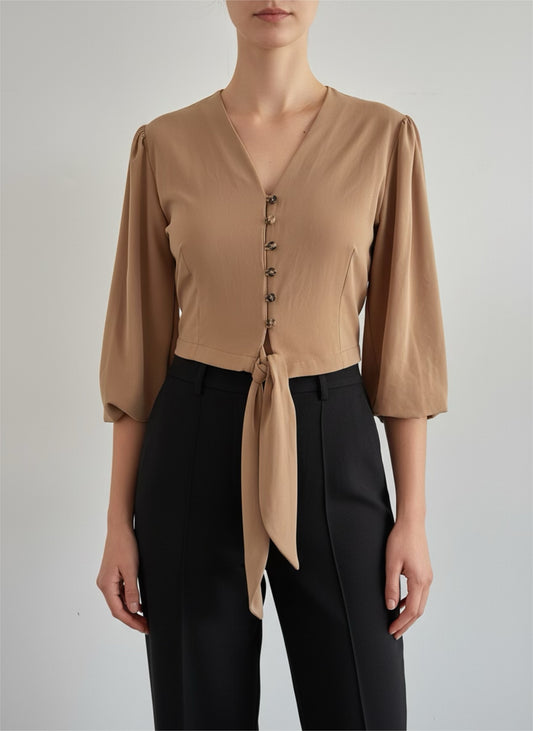 Bluse mit Balonärmel