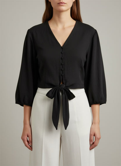 Bluse mit Balonärmel