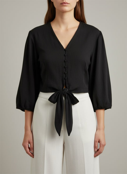 Bluse mit Balonärmel