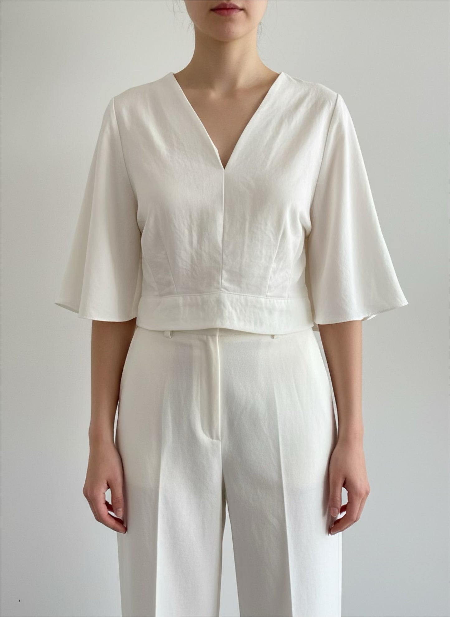 Bluse in Satin Optik