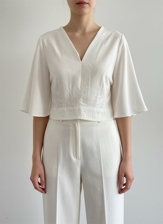 Bluse in Satin Optik