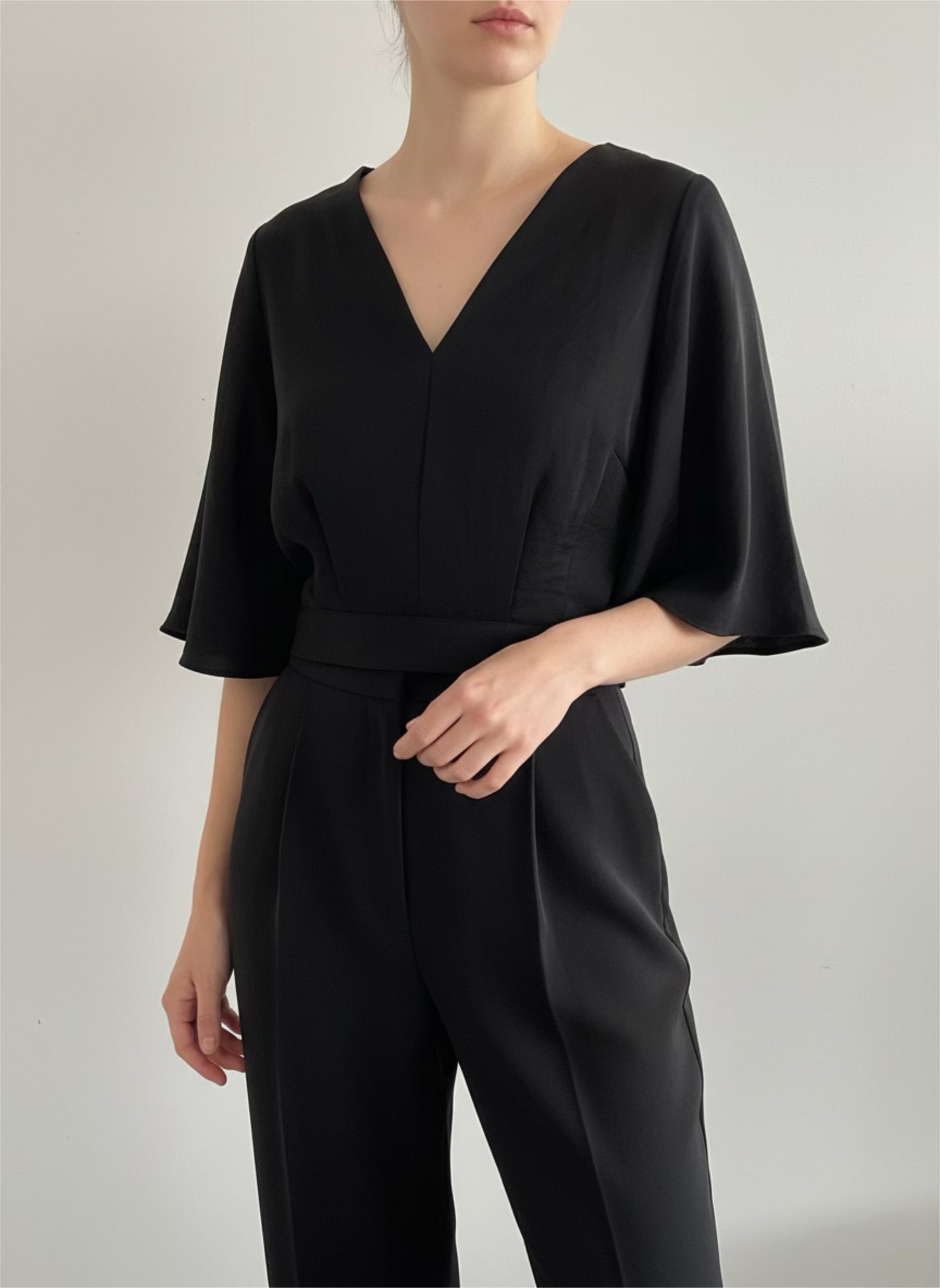 Bluse in Satin Optik