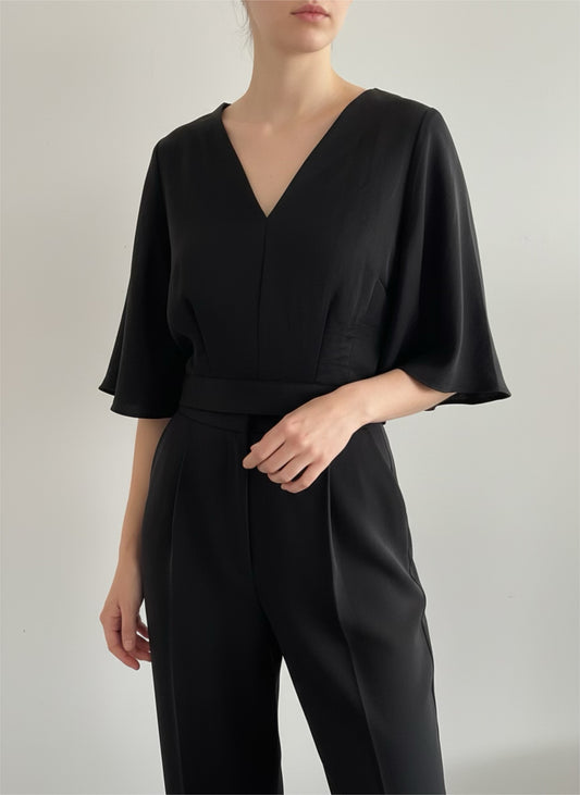 Bluse in Satin Optik