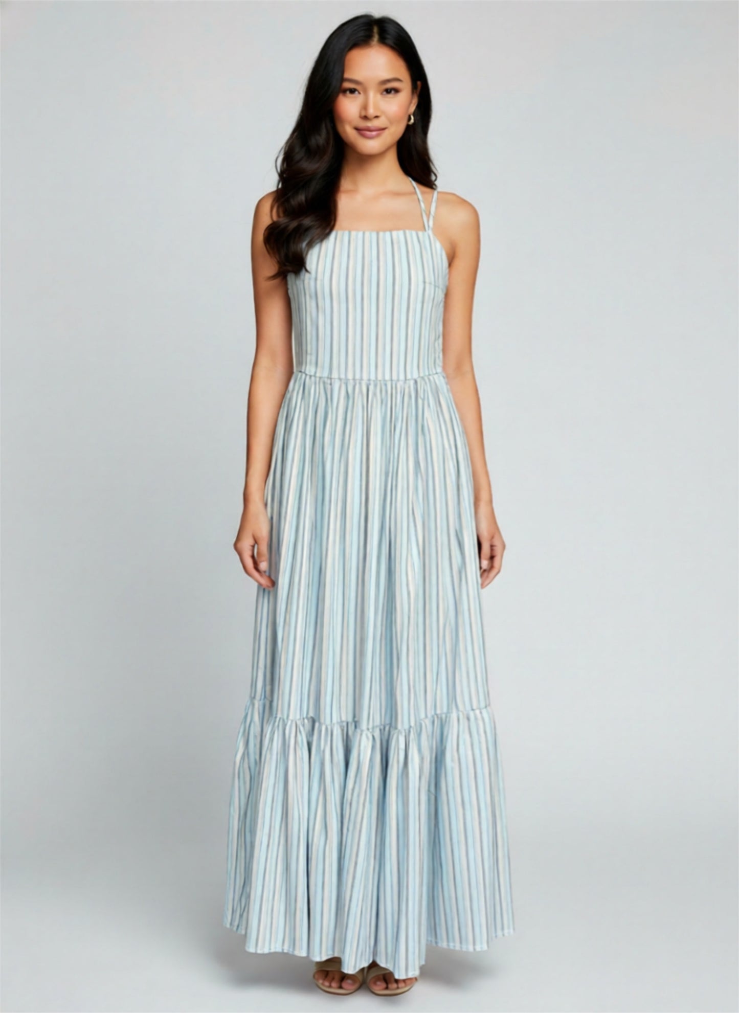 Kleid mit Karrée-Ausschnitt